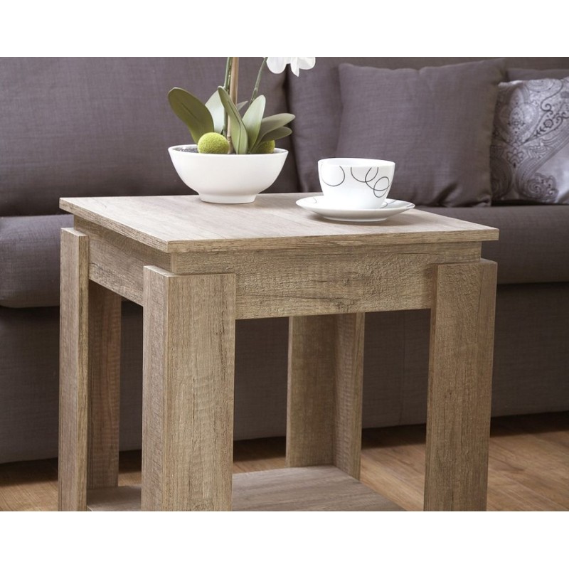 Oak effect hot sale lamp table